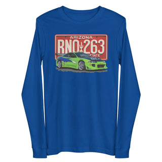 Brian's Green Mitsubishi Eclipse and License Plate Unisex Long Sleeve T-Shirt