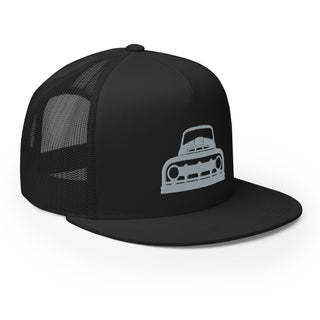 Vintage Ford Truck Embroidered Flat Bill Meshback Trucker Cap