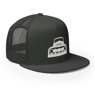 Vintage Ford Truck Embroidered Flat Bill Meshback Trucker Cap