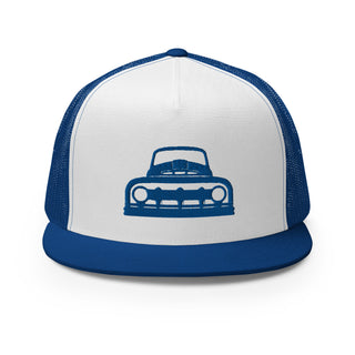 Vintage Ford Truck Embroidered Flat Bill Meshback Trucker Cap