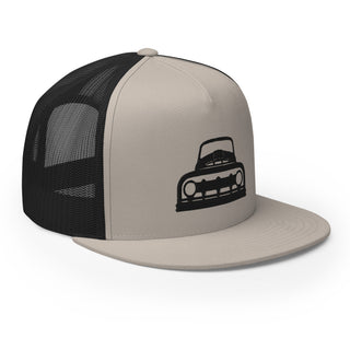 Vintage Ford Truck Embroidered Flat Bill Meshback Trucker Cap