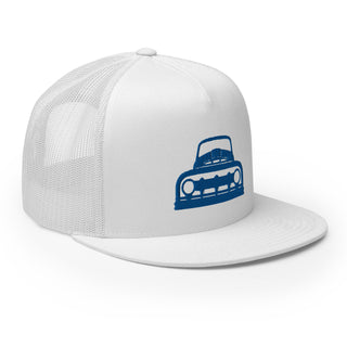 Vintage Ford Truck Embroidered Flat Bill Meshback Trucker Cap