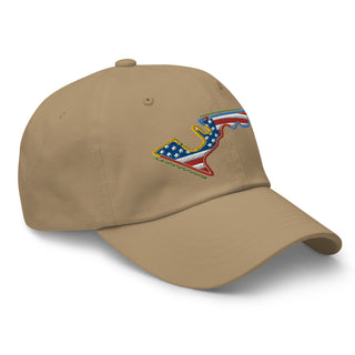 Circuit of the Americas (COTA) Circuit Sectors with DRS Zones and US Flag F1 Embroidered Dad Hat