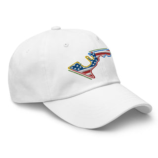 Circuit of the Americas (COTA) Circuit Sectors with DRS Zones and US Flag F1 Embroidered Dad Hat