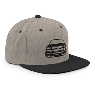 Chevy Silverado Embroidered Snapback Flatbill Hat
