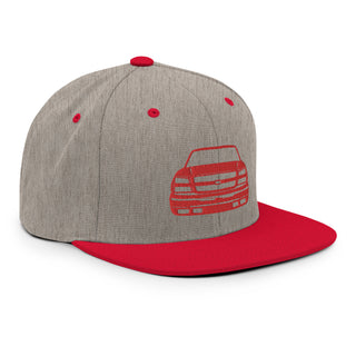 Chevy Silverado Embroidered Snapback Flatbill Hat