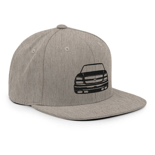 Chevy Silverado Embroidered Snapback Flatbill Hat