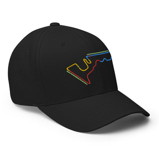 Circuit of the Americas (COTA) Circuit Sectors with DRS Zones F1 Embroidered Flexfit Cap