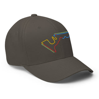 Circuit of the Americas (COTA) Circuit Sectors with DRS Zones F1 Embroidered Flexfit Cap