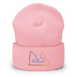 Bahrain Circuit Sectors with DRS Zones F1 Embroidered Cuffed Beanie
