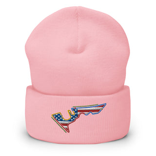 Circuit of the Americas (COTA) Circuit Sectors with DRS Zones and US Flag F1 Embroidered Cuffed Beanie