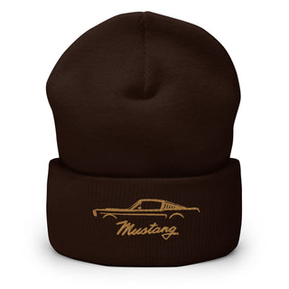Classic Mustang Embroidered Cuffed Beanie