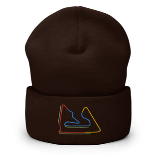 Bahrain Circuit Sectors with DRS Zones F1 Embroidered Cuffed Beanie