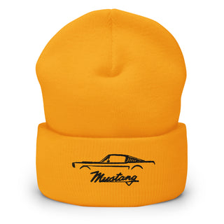 Classic Mustang Embroidered Cuffed Beanie