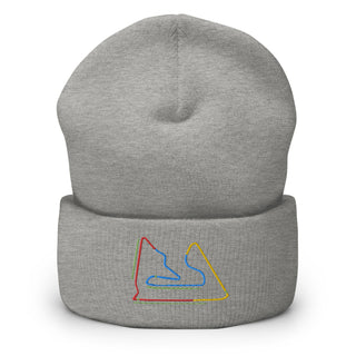 Bahrain Circuit Sectors with DRS Zones F1 Embroidered Cuffed Beanie