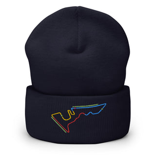 Circuit of the Americas (COTA) Circuit Sectors with DRS Zones F1 Embroidered Cuffed Beanie