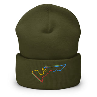 Circuit of the Americas (COTA) Circuit Sectors with DRS Zones F1 Embroidered Cuffed Beanie