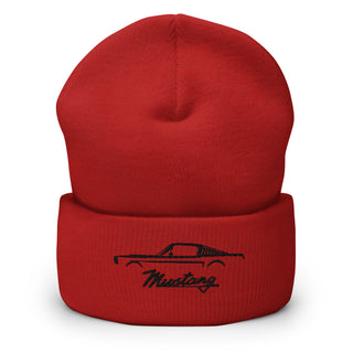 Classic Mustang Embroidered Cuffed Beanie