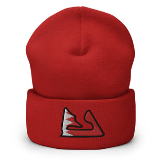 Bahrain Circuit with Flag F1 Embroidered Cuffed Beanie