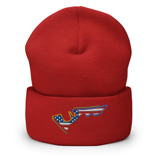 Circuit of the Americas (COTA) Circuit Sectors with DRS Zones and US Flag F1 Embroidered Cuffed Beanie