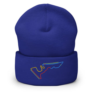 Circuit of the Americas (COTA) Circuit Sectors with DRS Zones F1 Embroidered Cuffed Beanie