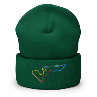 Circuit of the Americas (COTA) Circuit Sectors with DRS Zones F1 Embroidered Cuffed Beanie