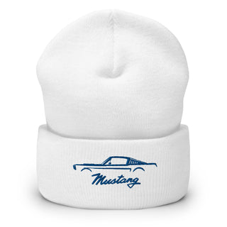 Classic Mustang Embroidered Cuffed Beanie