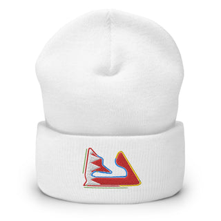 Bahrain Circuit Sectors with DRS Zones and Flag F1 Embroidered Cuffed Beanie