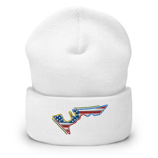 Circuit of the Americas (COTA) Circuit Sectors with DRS Zones and US Flag F1 Embroidered Cuffed Beanie