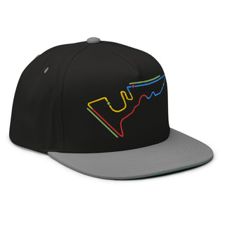 Circuit of the Americas (COTA) Circuit Sectors with DRS Zones F1 Embroidered Flat Bill Cap