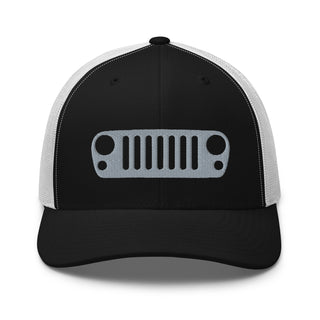 Jeep JK Grill Embroidered Trucker Cap