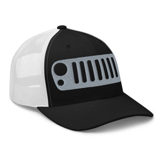 Jeep JK Grill Embroidered Trucker Cap