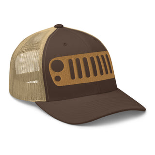 Jeep JK Grill Embroidered Trucker Cap