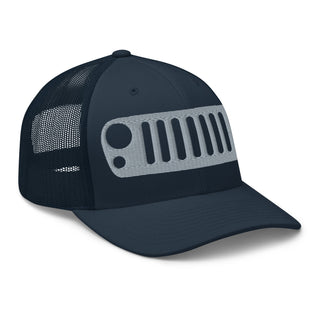 Jeep JK Grill Embroidered Trucker Cap