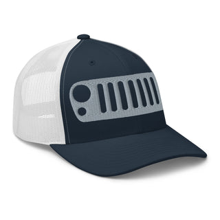 Jeep JK Grill Embroidered Trucker Cap
