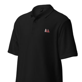 Bahrain Circuit with Flag F1 Embroidered Unisex Pique Polo Shirt