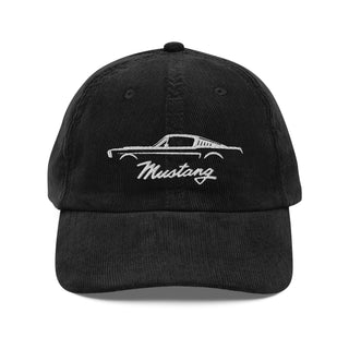 Classic Mustang Embroidered Vintage Corduroy Cap