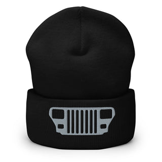 Jeep YJ Grill Embroidered Cuffed Beanie