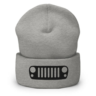 Jeep JK Grill Embroidered Cuffed Beanie