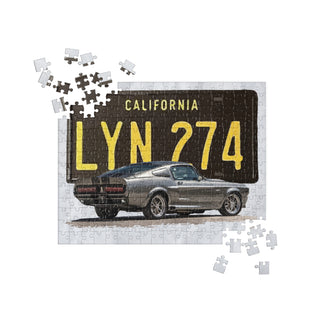 Elanor Shelby GT500 with License Plate Jigsaw Puzzle