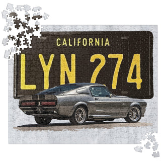 Elanor Shelby GT500 with License Plate Jigsaw Puzzle
