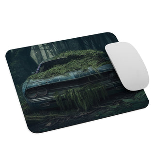 Abandoned Muscle Car in a Forest Mouse Pad