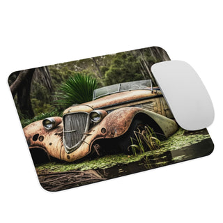 Abandoned Vintage Roadster in the Bayou Mouse Pad
