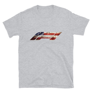 American Flag Formula 1 Short-Sleeve Unisex T-Shirt