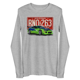 Brian's Green Mitsubishi Eclipse and License Plate Unisex Long Sleeve T-Shirt