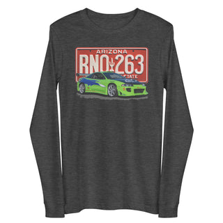 Brian's Green Mitsubishi Eclipse and License Plate Unisex Long Sleeve T-Shirt